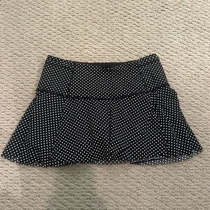 Vintage Lululemon Polka Dot Skirt with Blue Interior